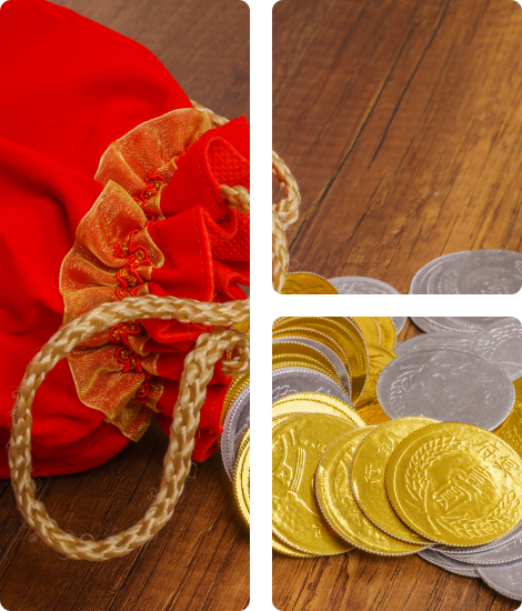 Gold and silver coins